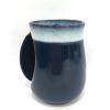 imageSelamica Porcelain 18oz Novelty Lefthanded Handwarmer Mug Coffee Mug Tea Mug for family friends and couple  NavyNavy