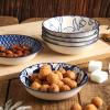 imageSelamica Ceramic Dipping Bowls 25oz Mini Bowls Soy Sauce Dish Dip Bowls Appetizer Side Dishes for SushiSauce Party Pinch Bowls Pack of 6 Vintage BlueVintage Blue