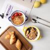 imageSelamica Ceramic Soup Bowls with Handles French Onion Soup Crocks 20 OZ Oven Safe Soup Bowls for French Onion Chili Beef Stew Cereal Pot Pies Set of 4 Assorted Colors