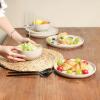 imageSelamica Dinnerware Sets for 4 12 Piece Ceramic Dishes Set Reactive Matte Glaze Plates and Bowls Sets for Kitchen Microwave ampamp Dishwasher Safe Housewarming WhiteWhite