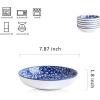 imageSelamica Porcelain Salad Pasta Bowls Serving bowls Microwave ampamp Dishwasher Safe Sturdy ampamp Stackable  26 Ounce Set of 6 Vintage BlueVintage Blue