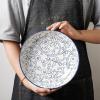 imageSelamica Porcelain Salad Pasta Bowls Serving bowls Microwave ampamp Dishwasher Safe Sturdy ampamp Stackable  26 Ounce Set of 6 Vintage BlueVintage Blue