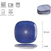imageSelamica Porcelain Square Dessert Salad Pasta Plates 76 inches ceramic plates set of 6 microwavedishwasheroven safe Vintage BlueVintage Blue
