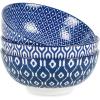imageSelamica Ceramic Large Salad Bowls Set 53 OZ Pho Bowls 8 Inch Soup Bowls for Kitchen Large Serving Bowls for Ramen Pasta Fruit Dinner Stackable ampamp Sturdy Set of 3 Assorted ColorsVintage Blue