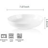 imageSelamica Ceramic 78 inch pasta bowls 26 Ounce large serving porcelain salad soup bowls dishwasher microwave safe set of 6 BlackWhite
