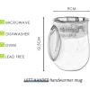 imageSelamica Porcelain 18oz Novelty Righthanded Handwarmer Mug Coffee Mug Tea Mug for family friends and couple  BlueWine