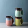 imageSelamica Porcelain 18oz Novelty Righthanded Handwarmer Mug Coffee Mug Tea Mug for family friends and couple  BlueWine