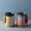 imageSelamica Porcelain 18oz Novelty Righthanded Handwarmer Mug Coffee Mug Tea Mug for family friends and couple  BlueWine