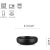 imageSelamica Soy Sauce Dish 25 oz Ceramic Dipping Bowls Set of 12 33 Inch Pinch Bowls for Side Dish Condiment Ketchup Sushi BBQ WhiteMatte Black