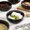 imageSelamica Soy Sauce Dish 25 oz Ceramic Dipping Bowls Set of 12 33 Inch Pinch Bowls for Side Dish Condiment Ketchup Sushi BBQ WhiteMatte Black