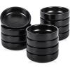 imageSelamica Soy Sauce Dish 25 oz Ceramic Dipping Bowls Set of 12 33 Inch Pinch Bowls for Side Dish Condiment Ketchup Sushi BBQ WhiteMatte Black