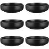 imageSelamica Soy Sauce Dish 25 oz Ceramic Dipping Bowls Set of 12 33 Inch Pinch Bowls for Side Dish Condiment Ketchup Sushi BBQ WhiteMatte Black
