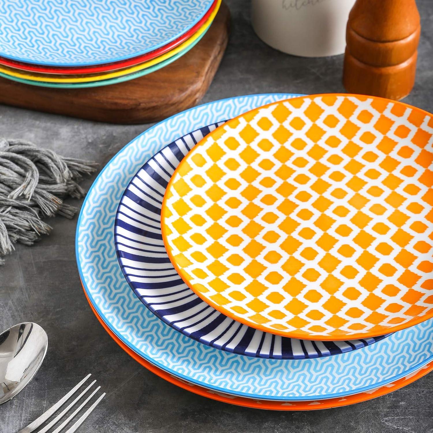 Selamica Ceramic Dessert Plates, 7 Inch Small Plates, Appetizer Plates ...