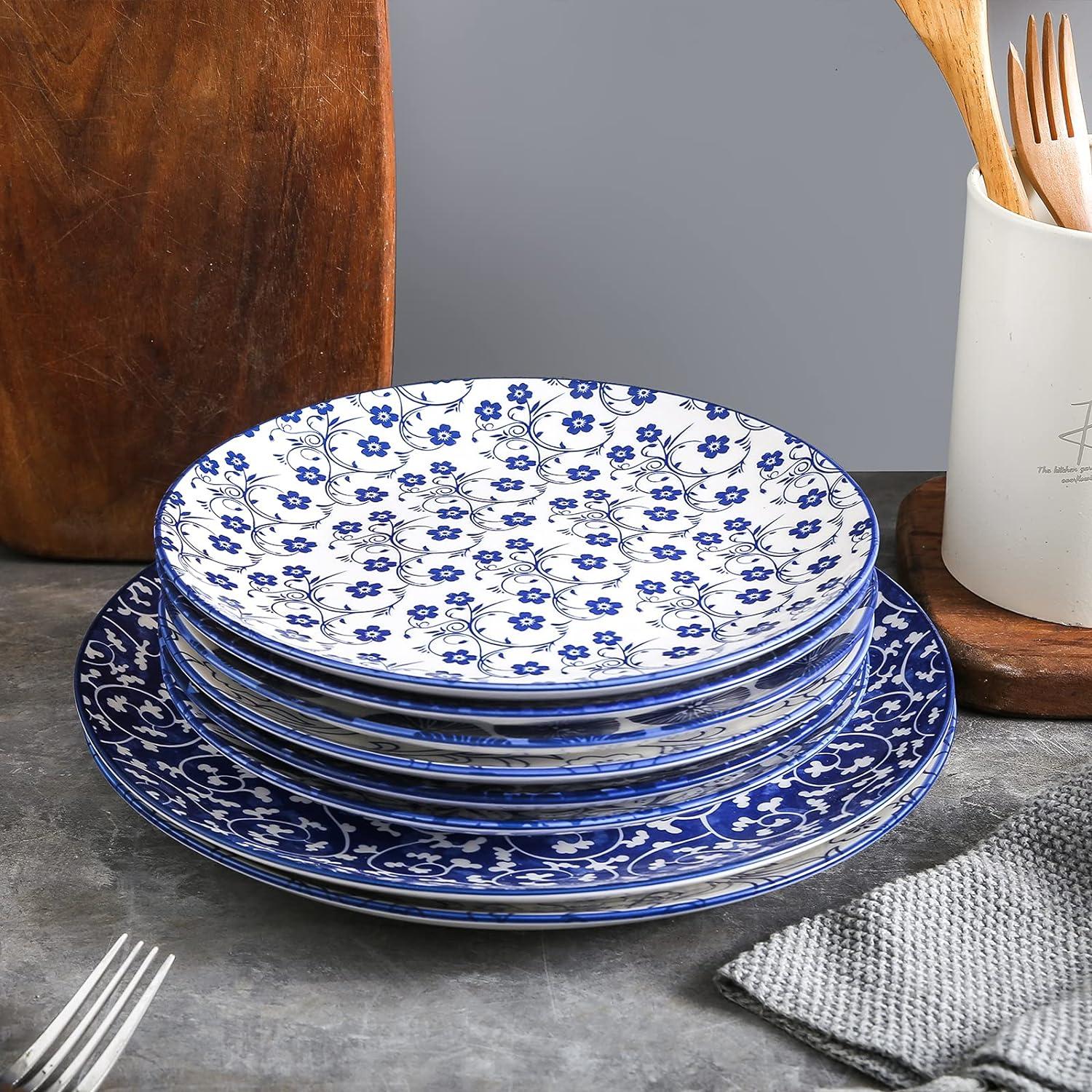 Selamica Ceramic Dessert Plates, 7 Inch Small Plates, Appetizer Plates ...