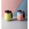 imageSelamica Ceramic 18oz Novelty Righthanded Handwarmer Mug Coffee Mug for family friends and couple  Ceylon GreenBlue