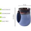 imageSelamica Ceramic 18oz Novelty Righthanded Handwarmer Mug Coffee Mug for family friends and couple  Ceylon GreenHaze