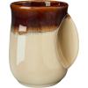 imageSelamica Ceramic 18oz Novelty Righthanded Handwarmer Mug Coffee Mug for family friends and couple  Ceylon GreenCappuccino