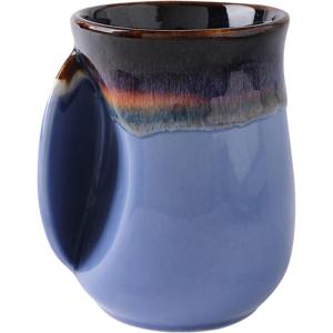 imageSelamica Ceramic 18oz Novelty Righthanded Handwarmer Mug Coffee Mug for family friends and couple  Ceylon GreenHaze