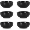 image:imageSelamica Ceramic Mini Dipping Bowls 26 OZ Soy Sauce Dish 3 Inch Pinch Bowls for Dip Sauce Condiment Side Dish Set of 6 WhiteMatte Black