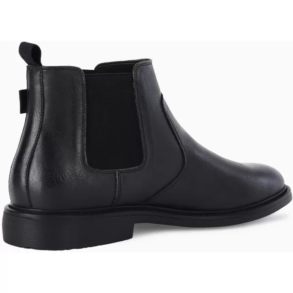 Coutgo Men's Chelsea Boots, Slip-on Buckle Strap Ankle Boots, Casual Dress Boots for Men