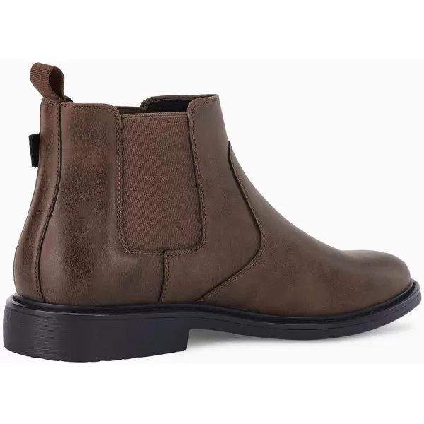 Coutgo Men's Chelsea Boots, Slip-on Buckle Strap Ankle Boots, Casual Dress Boots for Men