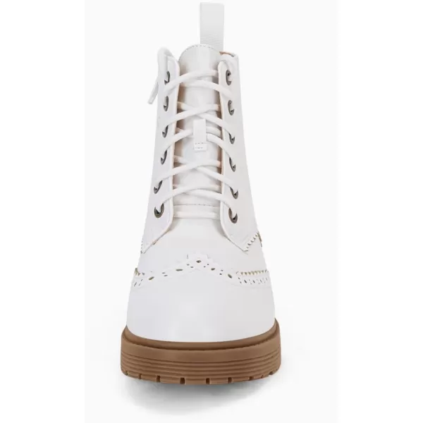 Girls Ankle Boots Lace up Low Chunky Heel Lug Sole Combat Booties Side Zipper Outdoor Dress Walking Shoes Toddler Little Kid Big Kid