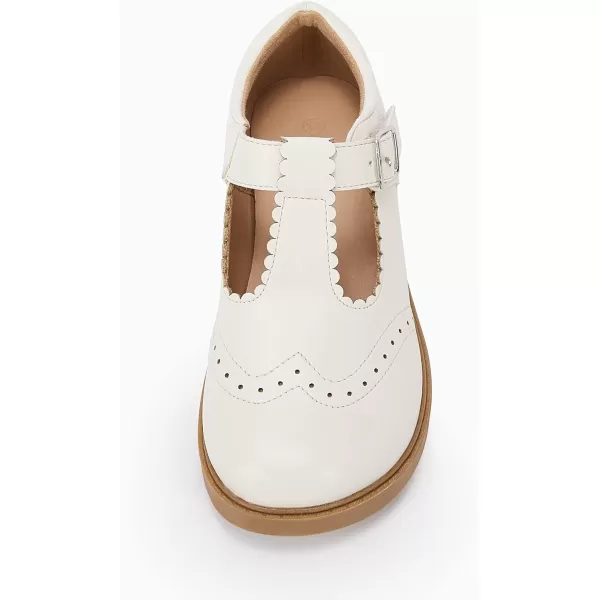 Coutgo Kids Girls Mary Jane School Uniform Shoes T-Strap Ballet Flats Non-Slip Oxford Dress Shoes