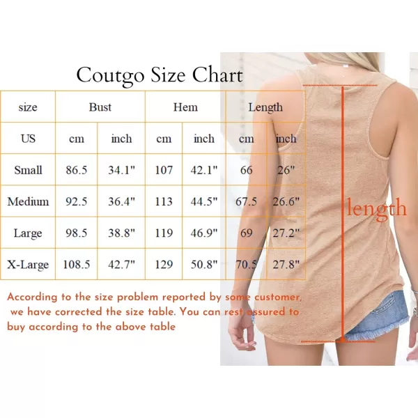 Coutgo Womens V Neck Sleeveless Tank Tops Workout Yoga Loose Lightweight Flowy Summer Tee Shirts with Pocket