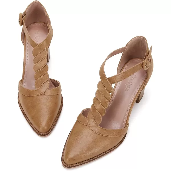 Womens Block Chunky Heels T Strap Dress Shoes Closed Toe Braided Stacked Heeled Sandals Pumps