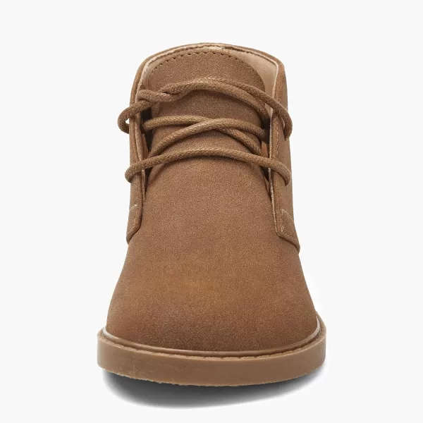 Coutgo Boys Girls Chukka Boots Comfort Round Toe Outdoor Lace Up Ankle Booties