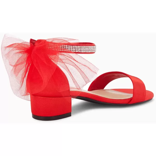 Coutgo Girl's Bow Knot Dress Sandals Low Heel Princess One Strap Flats Rhinestone Wedding Party Shoes for Kids