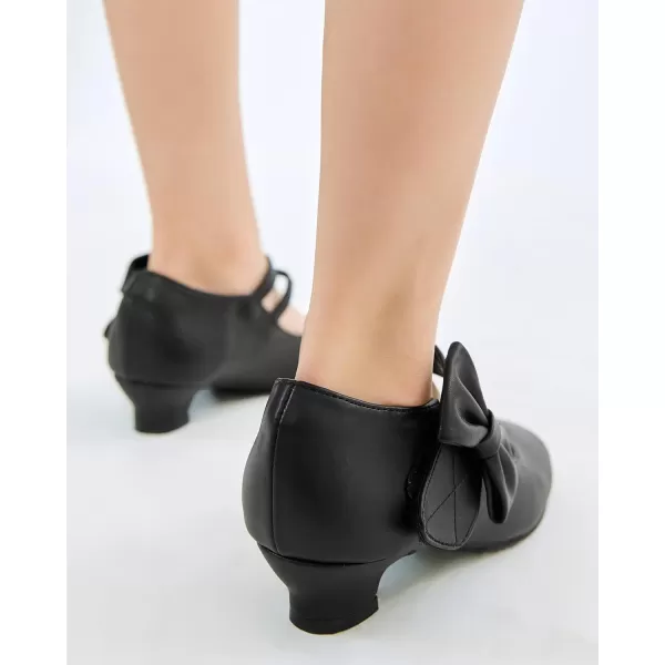 Coutgo Girls Dress Shoes Mary Jane Shoes Flower Princess Wedding Party Girl School Shoes Low Heel Flats for Toddler Little Big Kids