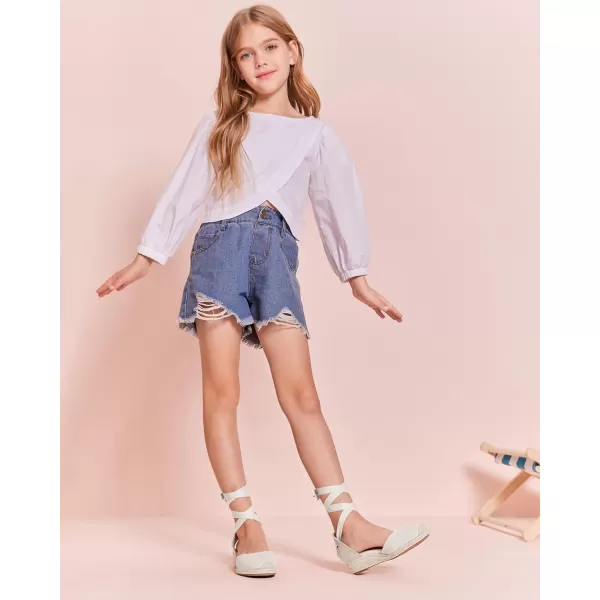 Coutgo Girls Espadrille Platform Wedge Sandals Closed Toe Lace Up Ankle Strap Summer Shoes Toddler Little Big Kid