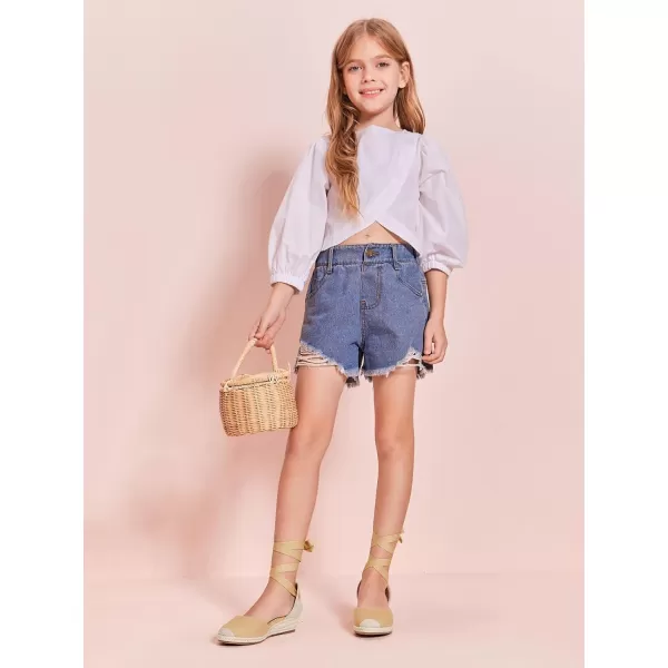 Coutgo Girls Espadrille Platform Wedge Sandals Closed Toe Lace Up Ankle Strap Summer Shoes Toddler Little Big Kid