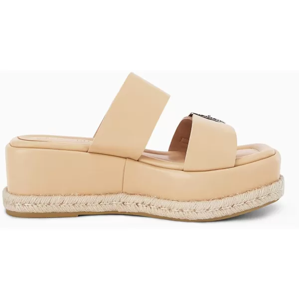 Coutgo Women's Platform Sandals, Adjustable Buckle Slides, Slip on Open Toe Espadrille Summer Shoes