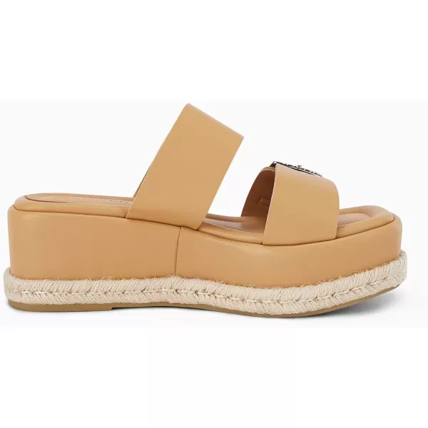 Coutgo Women's Platform Sandals, Adjustable Buckle Slides, Slip on Open Toe Espadrille Summer Shoes