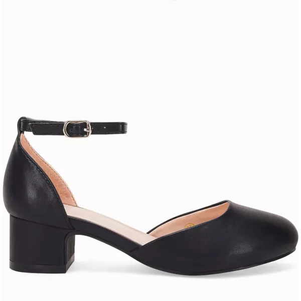 Girls Dress Shoes Flower Girl Mary Jane Low Chunky Heels Ankle Strap Buckle School Wedding Party Pumps Little Big Kid