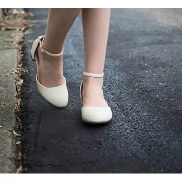 Girls Dress Shoes Flower Girl Mary Jane Low Chunky Heels Ankle Strap Buckle School Wedding Party Pumps Little Big Kid