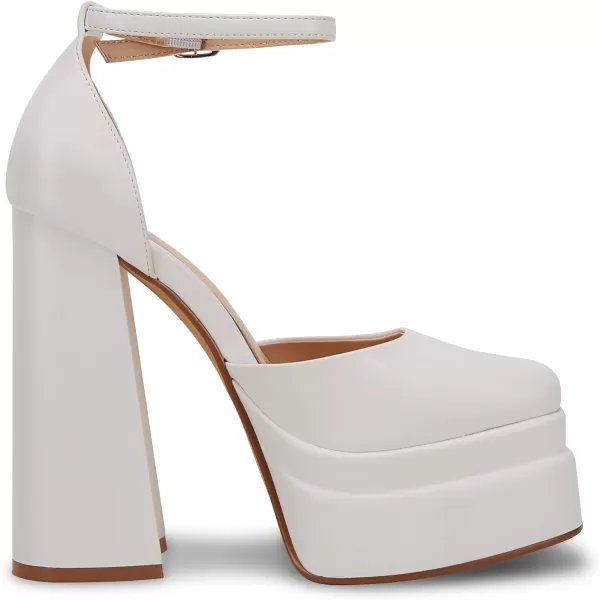 Womens Platform Chunky High Block Heels Ankle Strap Closed Square Toe Pumps Office Dress Wedding Party Club Night Shoes