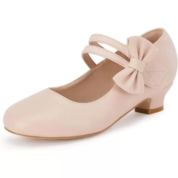 Coutgo Girls Dress Shoes Mary Jane Shoes Flower Princess Wedding Party Girl School Shoes Low Heel Flats for Toddler Little Big Kids