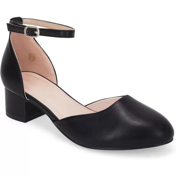 Girls Dress Shoes Flower Girl Mary Jane Low Chunky Heels Ankle Strap Buckle School Wedding Party Pumps Little Big Kid