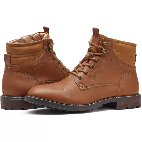 Coutgo Mens Chukka Boots Waterproof Soft Toe Mid Top Fashion Casual Work Hiking Dress Shoes