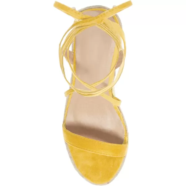Coutgo Women's Espadrille Wedges Lace Up Platform Ankle Cross Strap Slingback Summer Dress Sandals