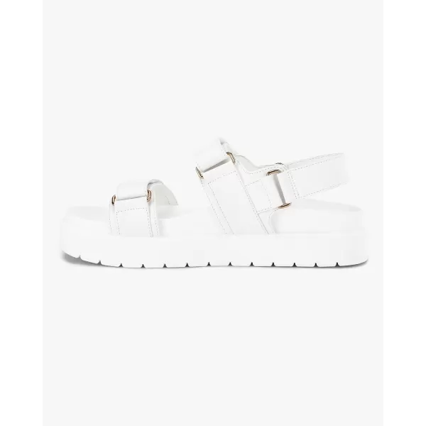 Coutgo Womens Platform Sandals Velcro Ankle Strap Flatform Arch Support Y2K Comfort Summer Sandals