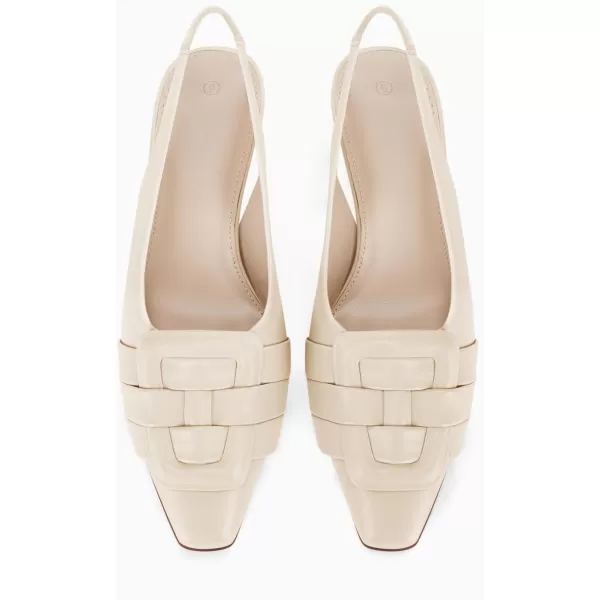 Womens Slingback Heels Low Kitten Heel Closed Toe Dress Shoes Sexy Elegant Wedding Office Pumps)