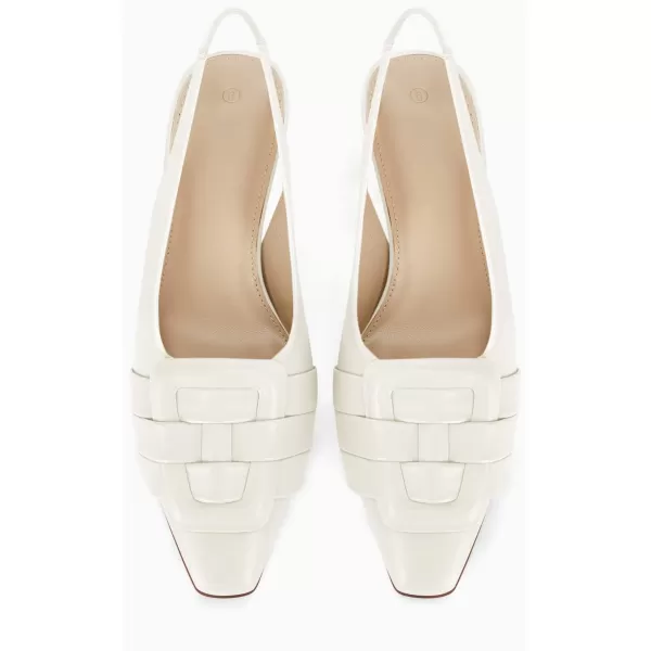 Womens Slingback Heels Low Kitten Heel Closed Toe Dress Shoes Sexy Elegant Wedding Office Pumps)