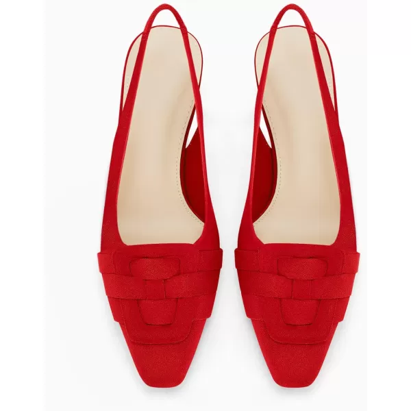 Womens Slingback Heels Low Kitten Heel Closed Toe Dress Shoes Sexy Elegant Wedding Office Pumps