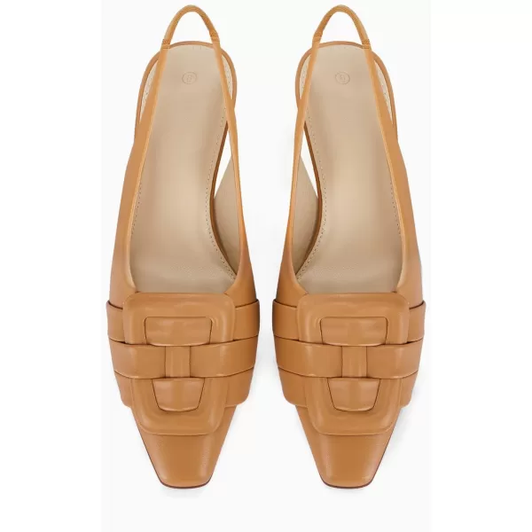 Womens Slingback Heels Low Kitten Heel Closed Toe Dress Shoes Sexy Elegant Wedding Office Pumps)
