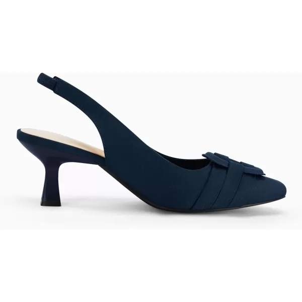 Womens Slingback Heels Low Kitten Heel Closed Toe Dress Shoes Sexy Elegant Wedding Office Pumps