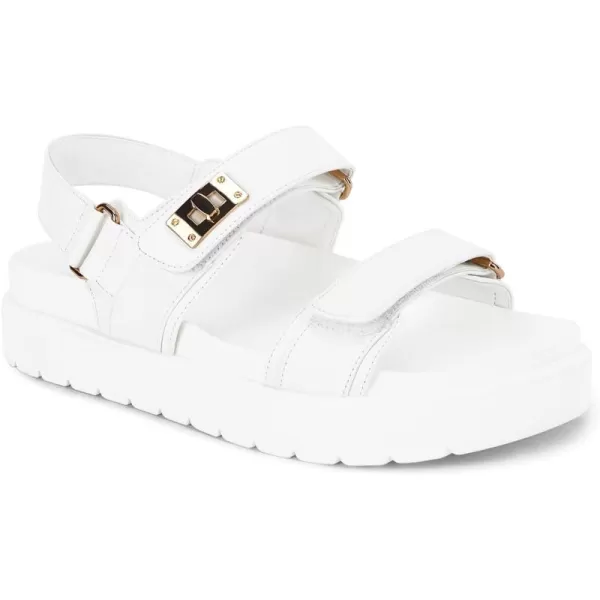 Coutgo Womens Platform Sandals Velcro Ankle Strap Flatform Arch Support Y2K Comfort Summer Sandals